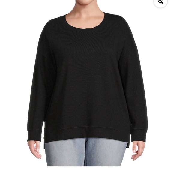 🆕Terra & Sky Women's Plus Size FrenchTerry Sweatshirt - Picture 5 of 8